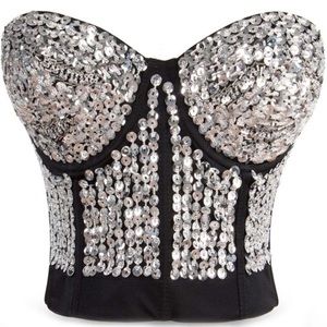 Sequin Corset Top